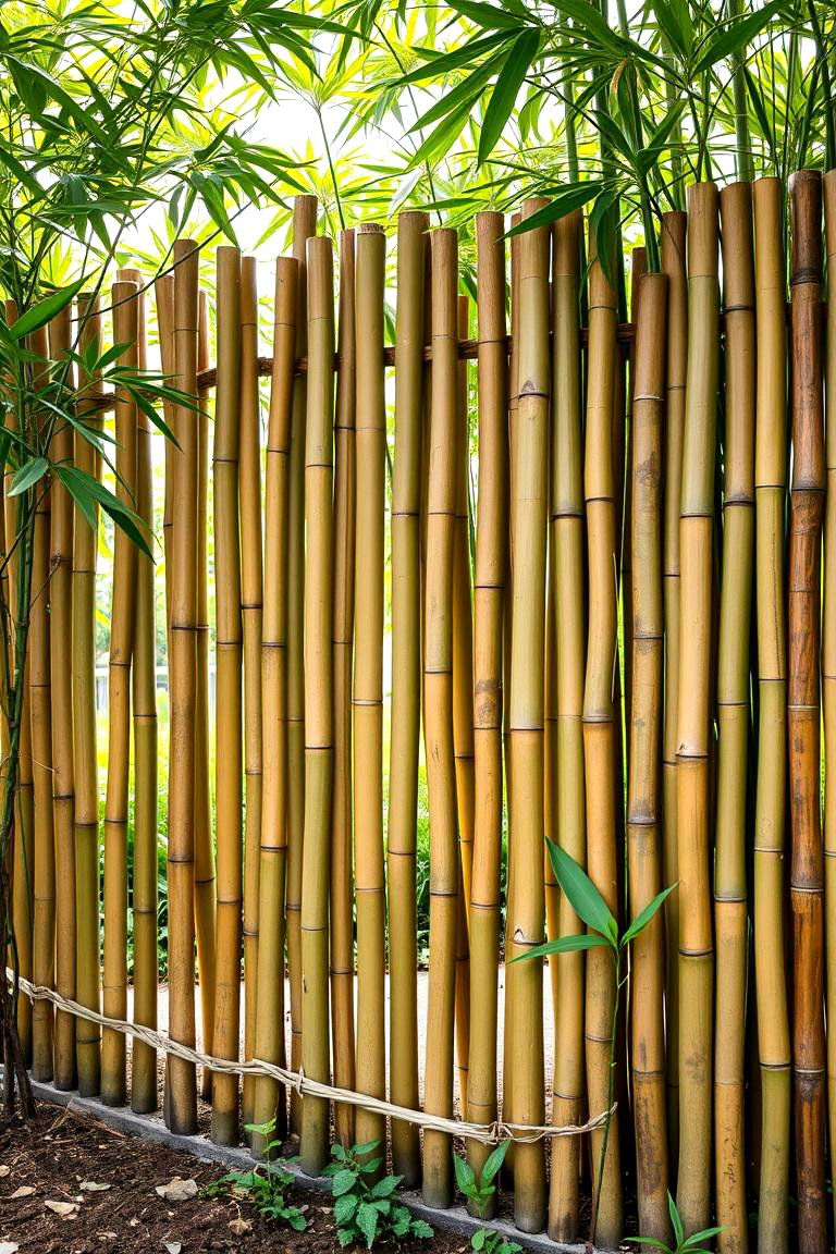 Bamboo Fencing for Eco Friendly Farms - 25 Farm Fence Ideas