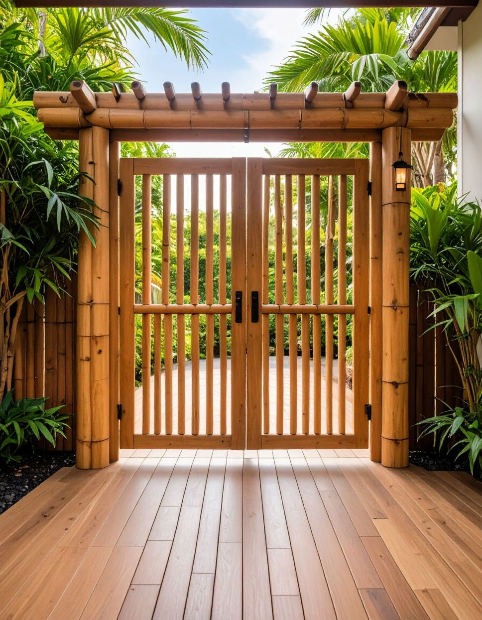 Bamboo Gate for an Eco Friendly Option
