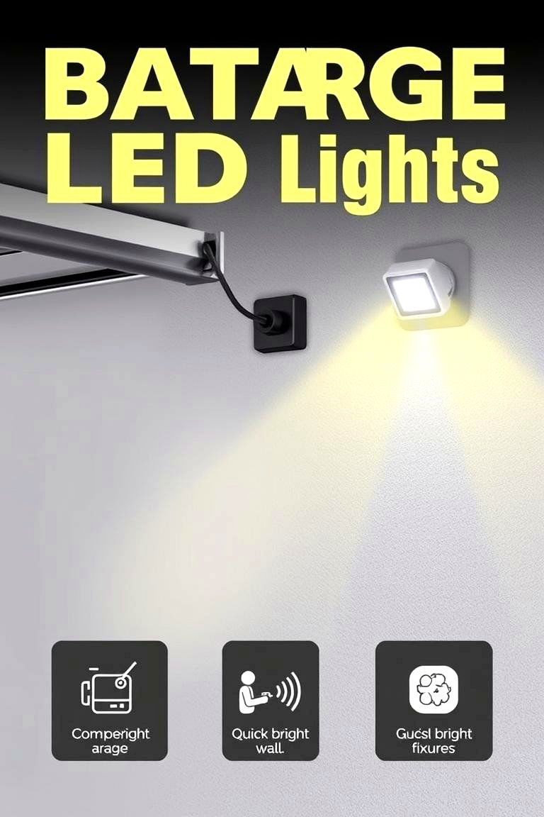 Battery Operated LED Lights for Easy Installation - 25 Garage Lighting Ideas