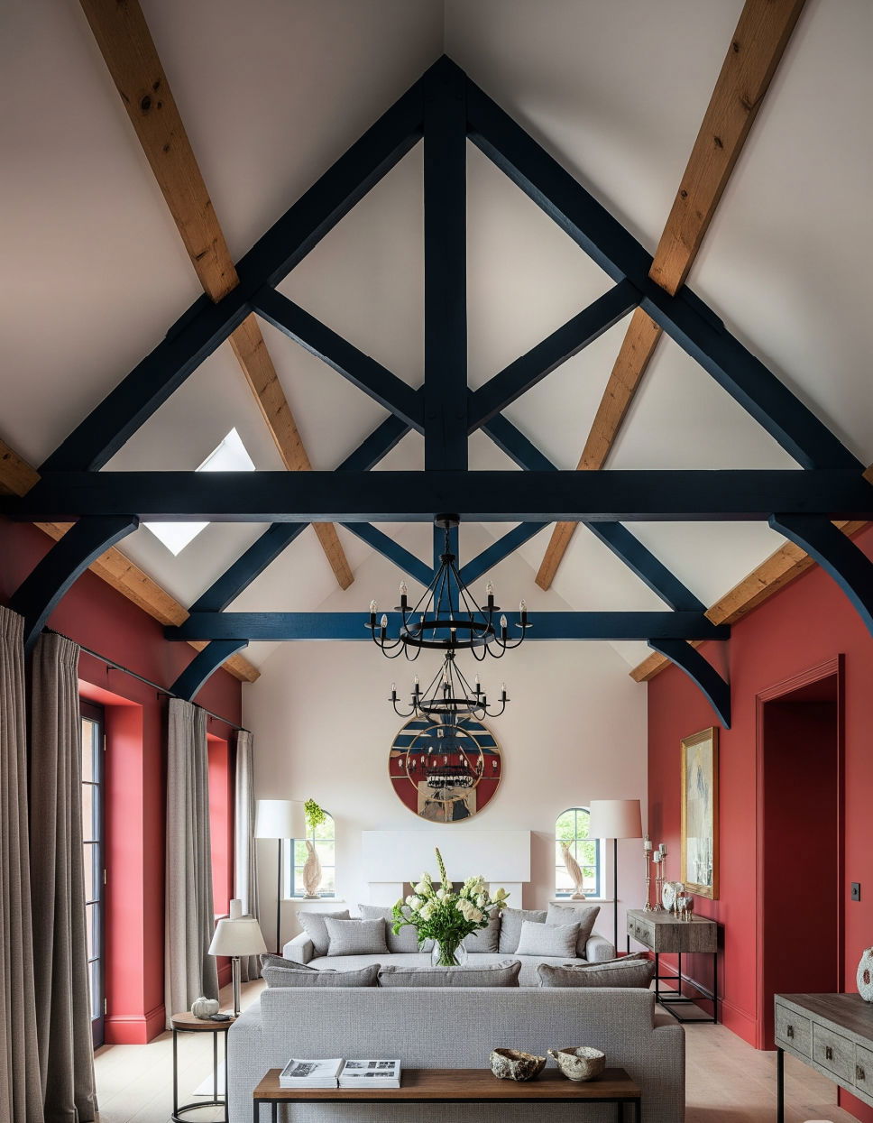 Beams as Architectural Focal Points Vaulted Ceiling With Beams