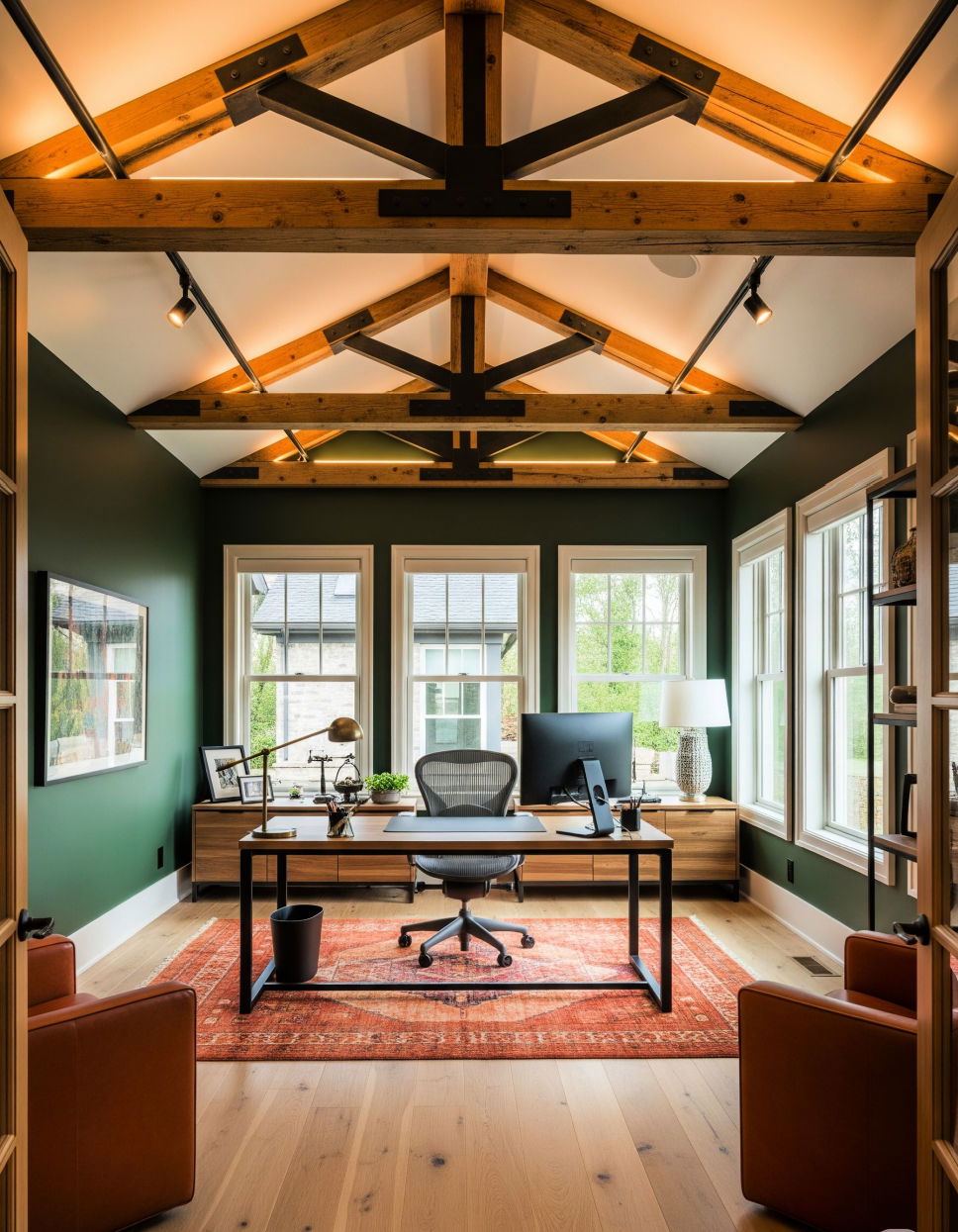 Beams for Adding Texture to Vaulted Ceilings Vaulted Ceiling With Beams