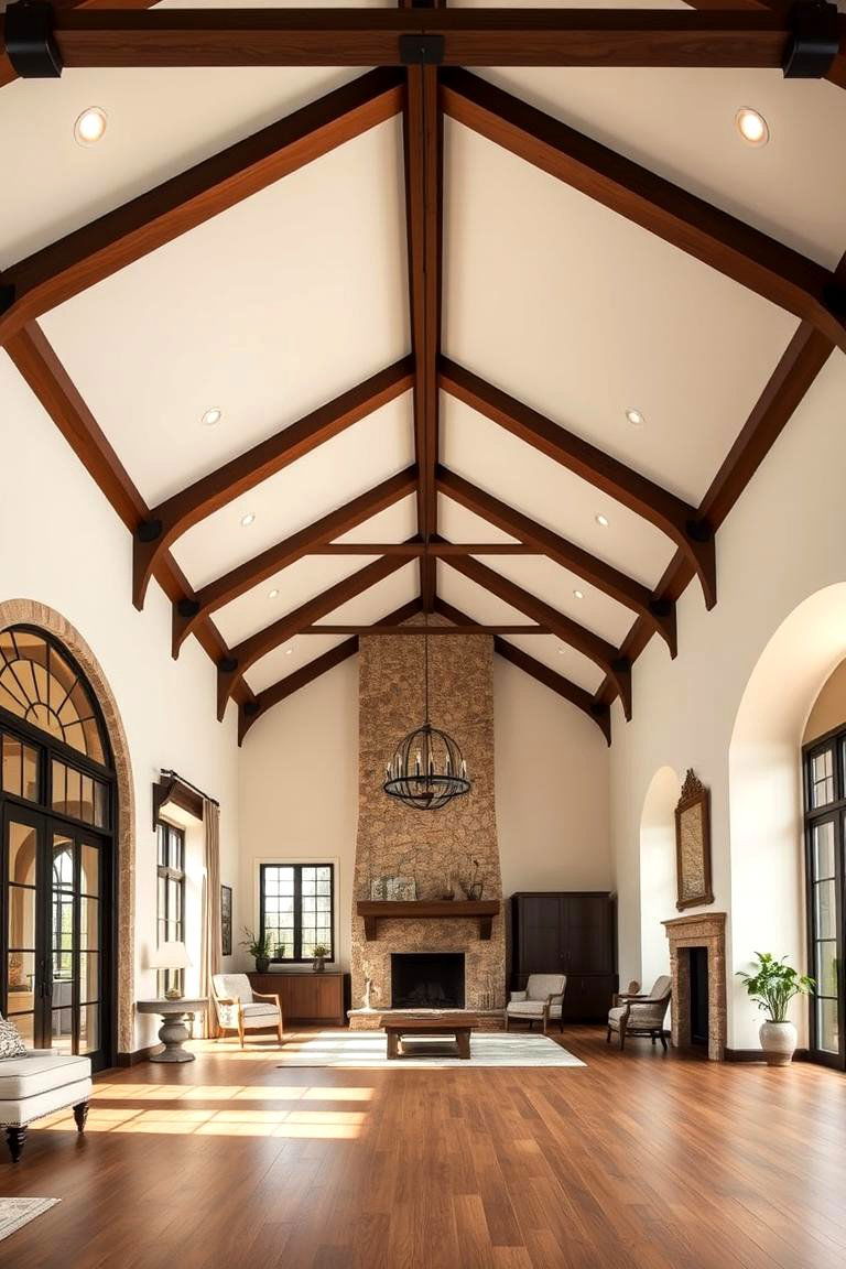 Beams for Creating a Cozy Atmosphere - 25 Vaulted Ceiling With Beams