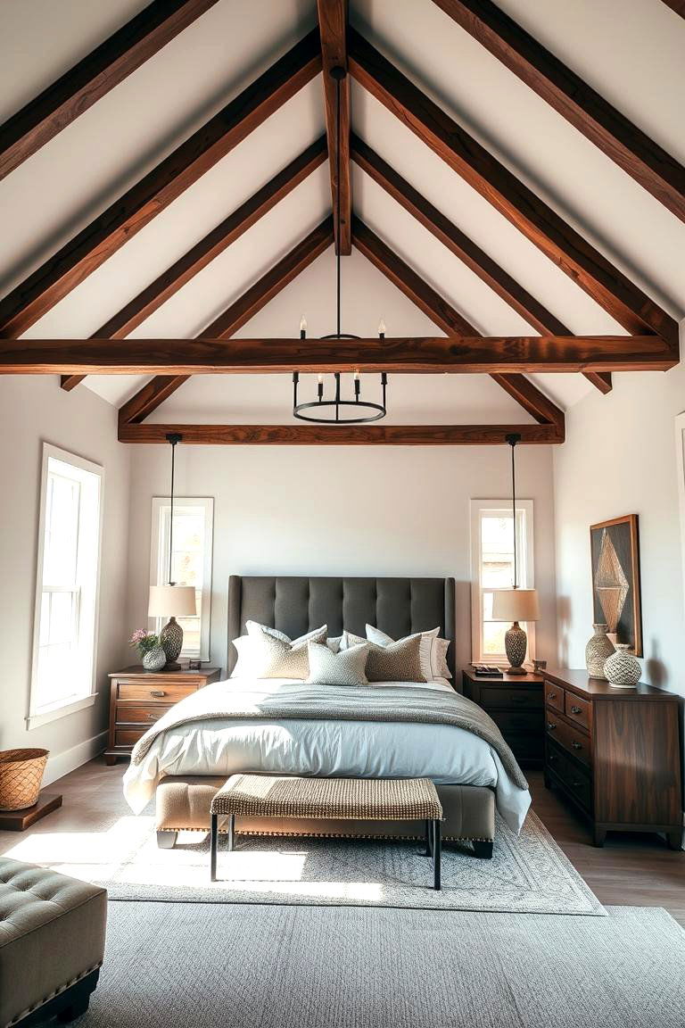 Beams in Vaulted Ceilings for Bedrooms - 25 Vaulted Ceiling With Beams