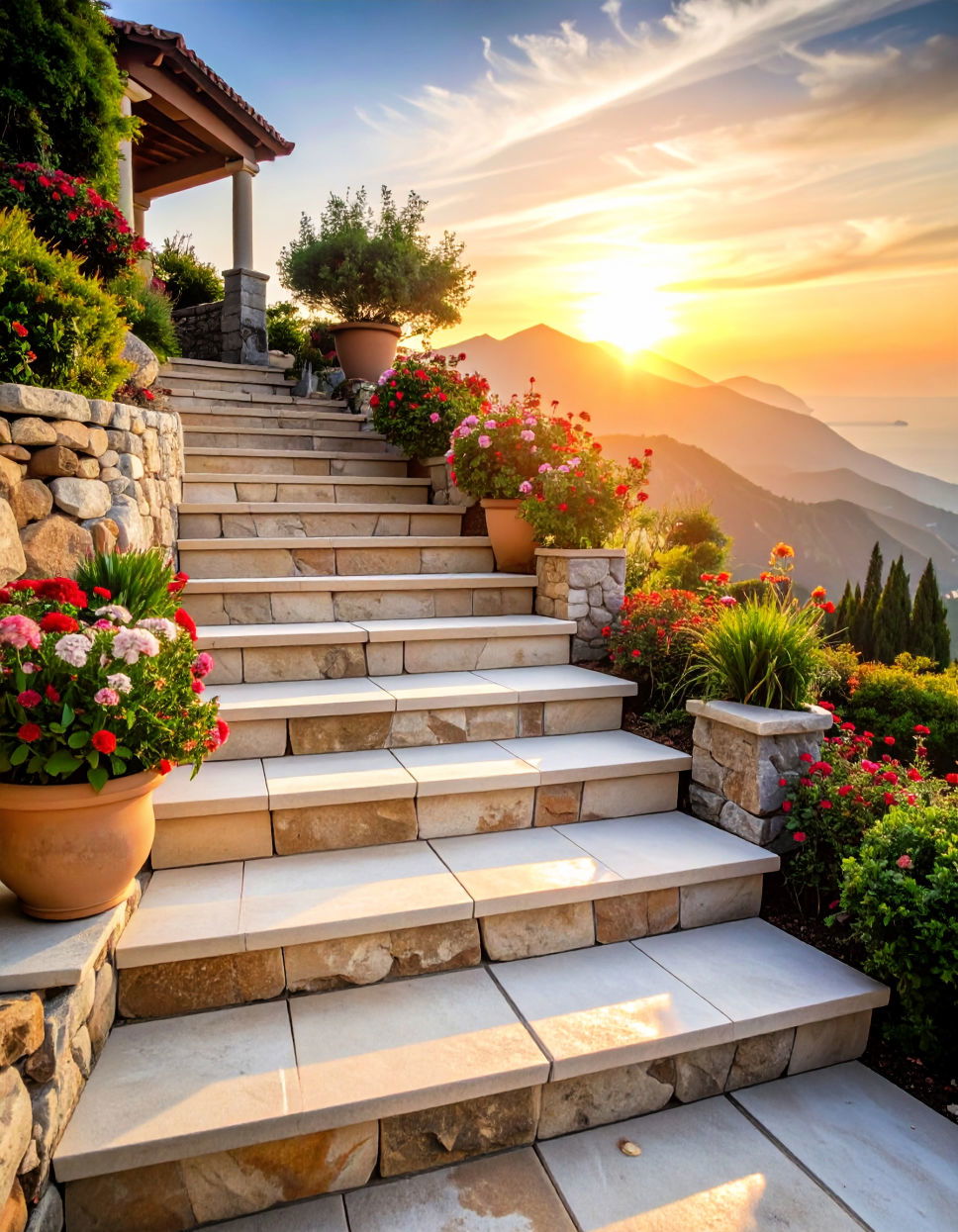 Best Elevated Flagstone Steps for Views
