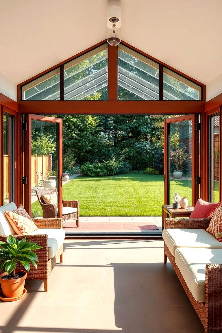 Bi Fold Doors to Merge Indoors and Outdoors - 25 Three Season Porch Ideas