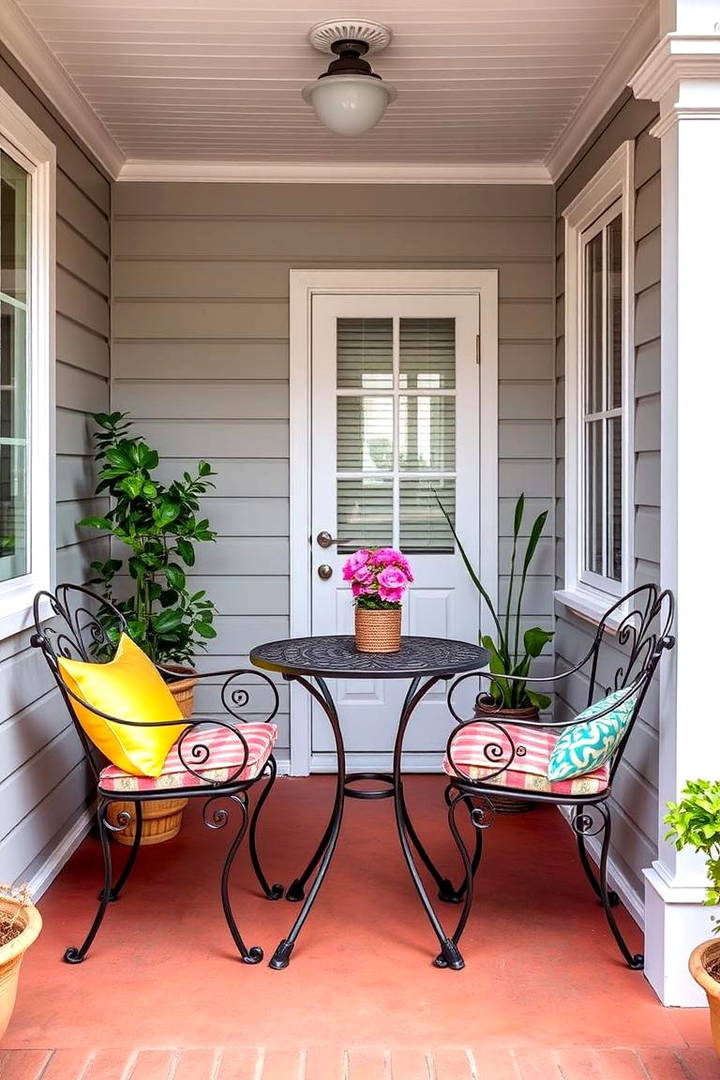 Bistro Set for Small Spaces - 25 Veranda Ideas