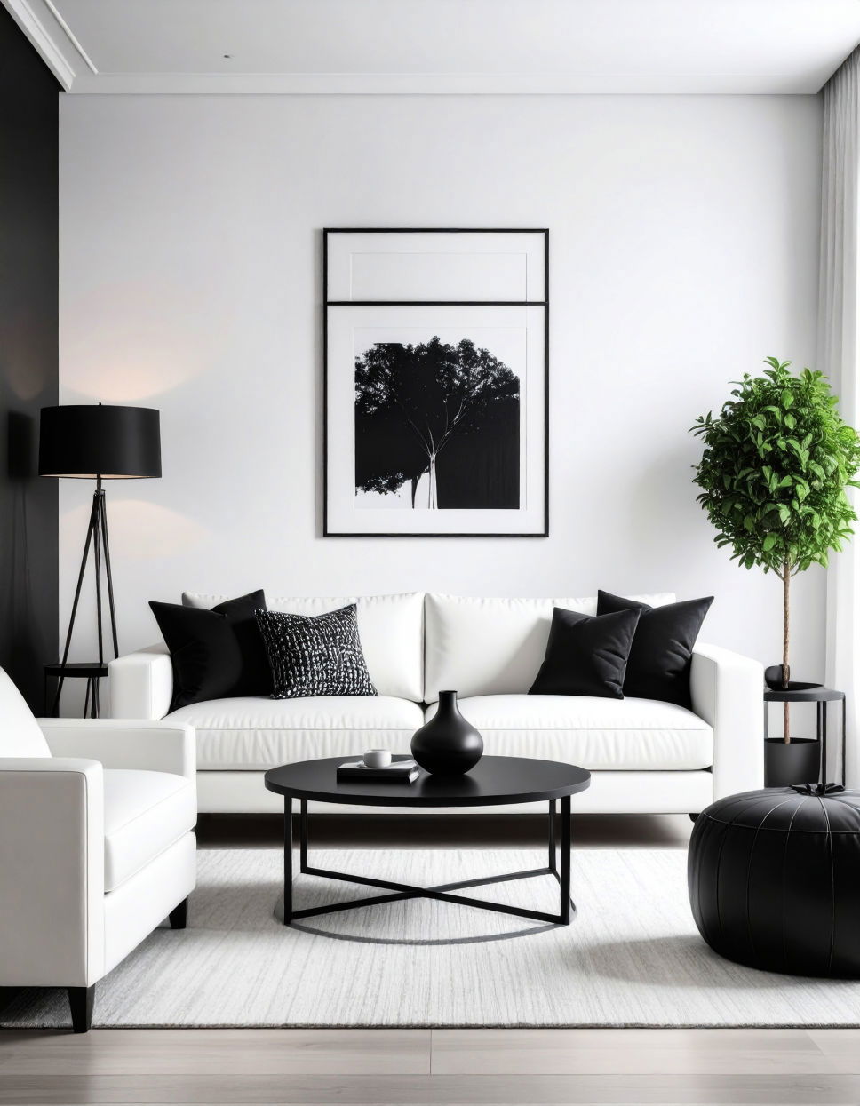 Black Accents for a Bold Statement
