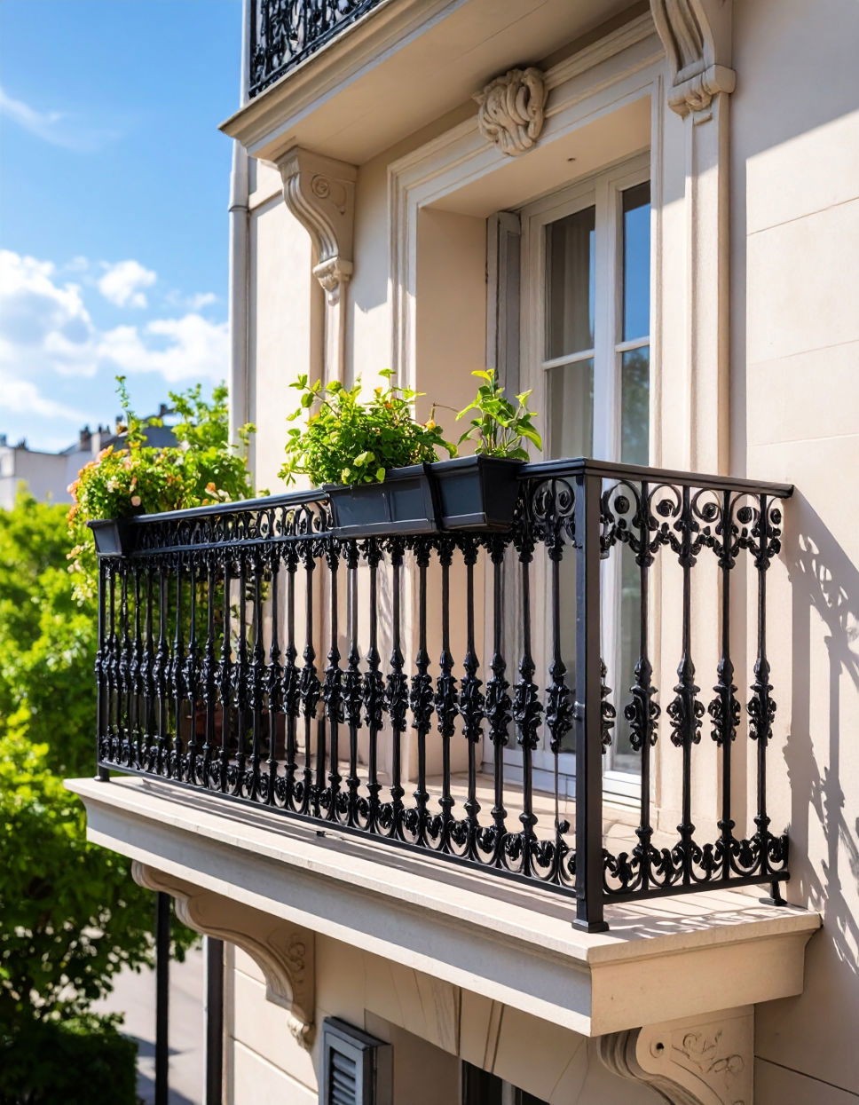 Black Wrought Iron Railing