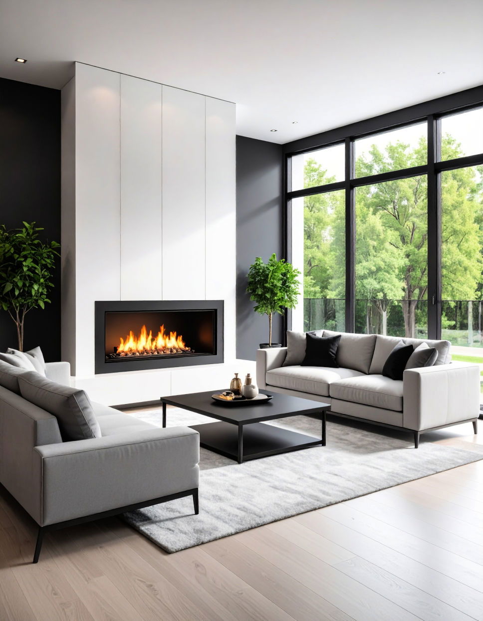Black and White Contrast for a Bold Look