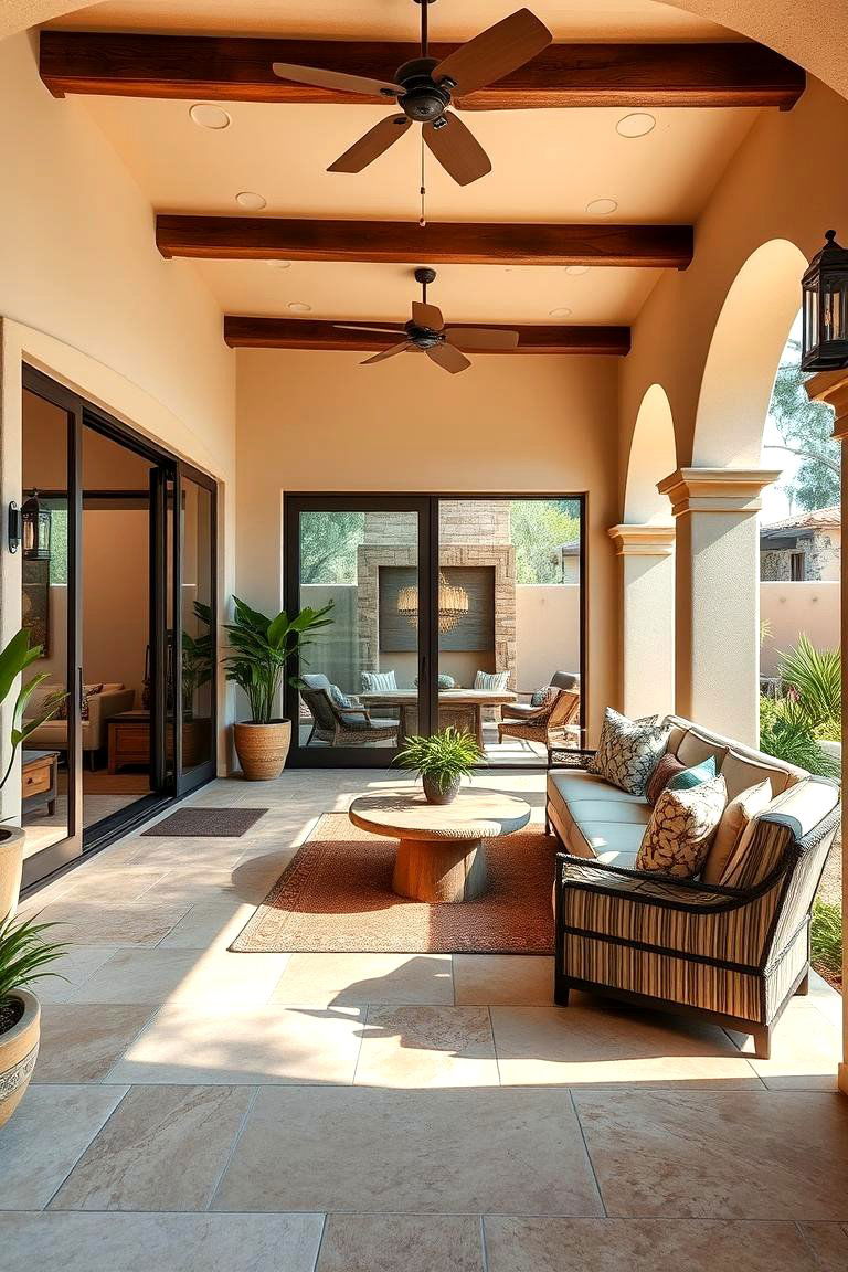 Blend Indoor and Outdoor Living Spaces - 25 spanish style patio ideas
