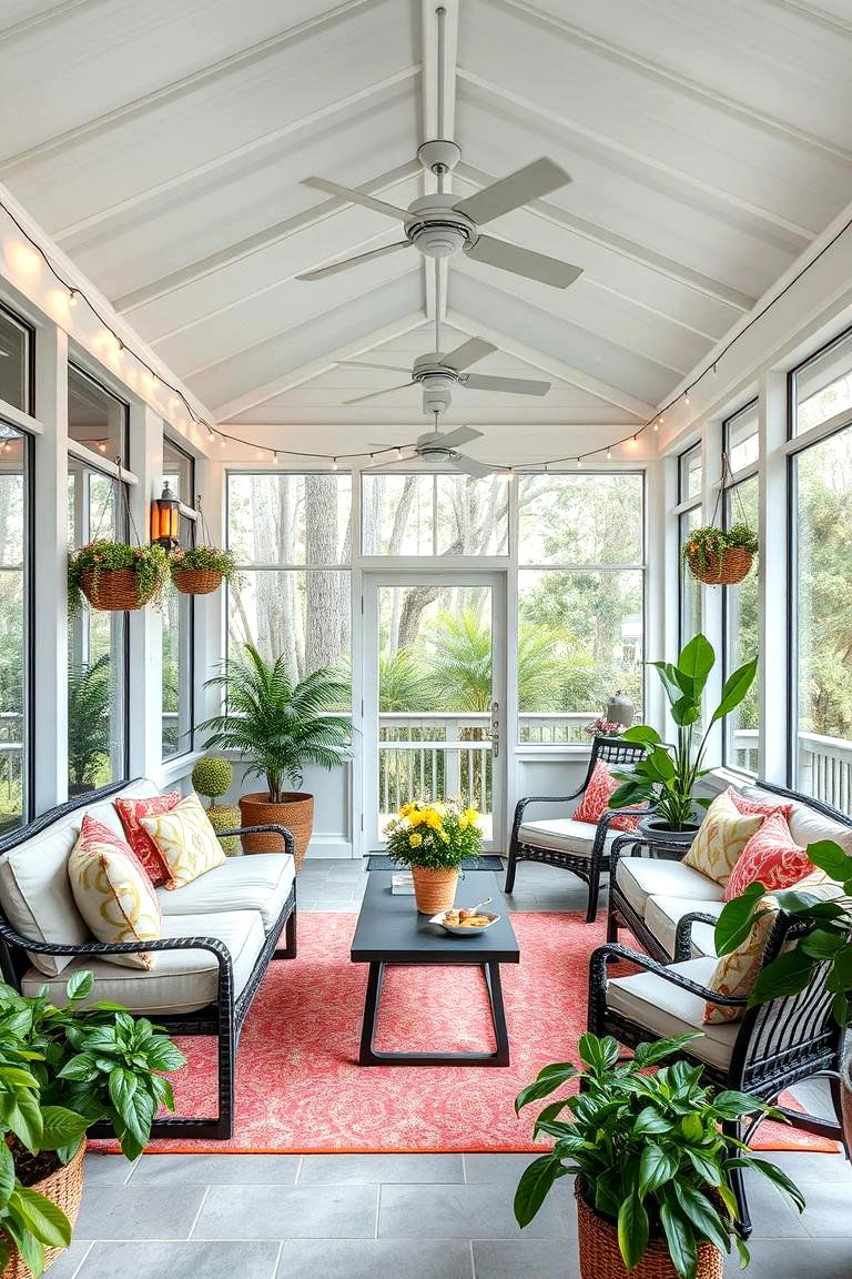 Blend Indoor and Outdoor Spaces with a Screened Porch - 25 Florida Room Ideas