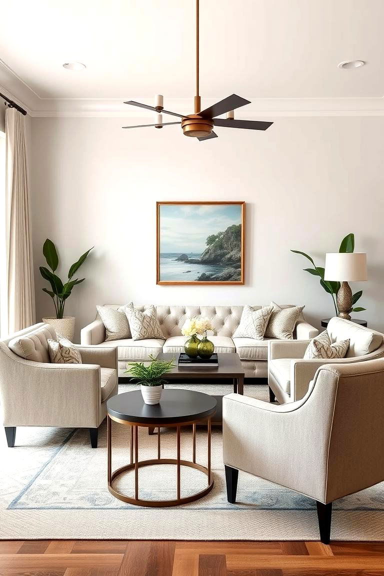 Blending Traditional and Modern Furniture - 25 Transitional Living Room Ideas