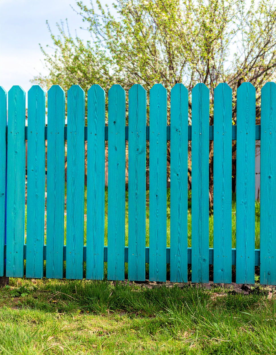 Blue green Fence Stain Color
