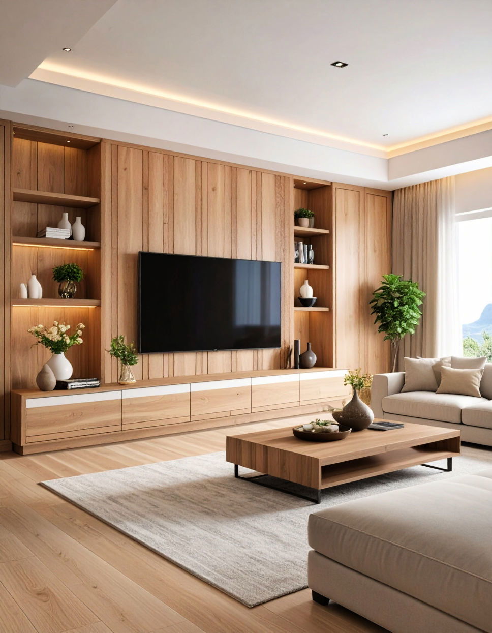 Board and Batten for Classic Architectural Interest Tv Accent Wall Ideas