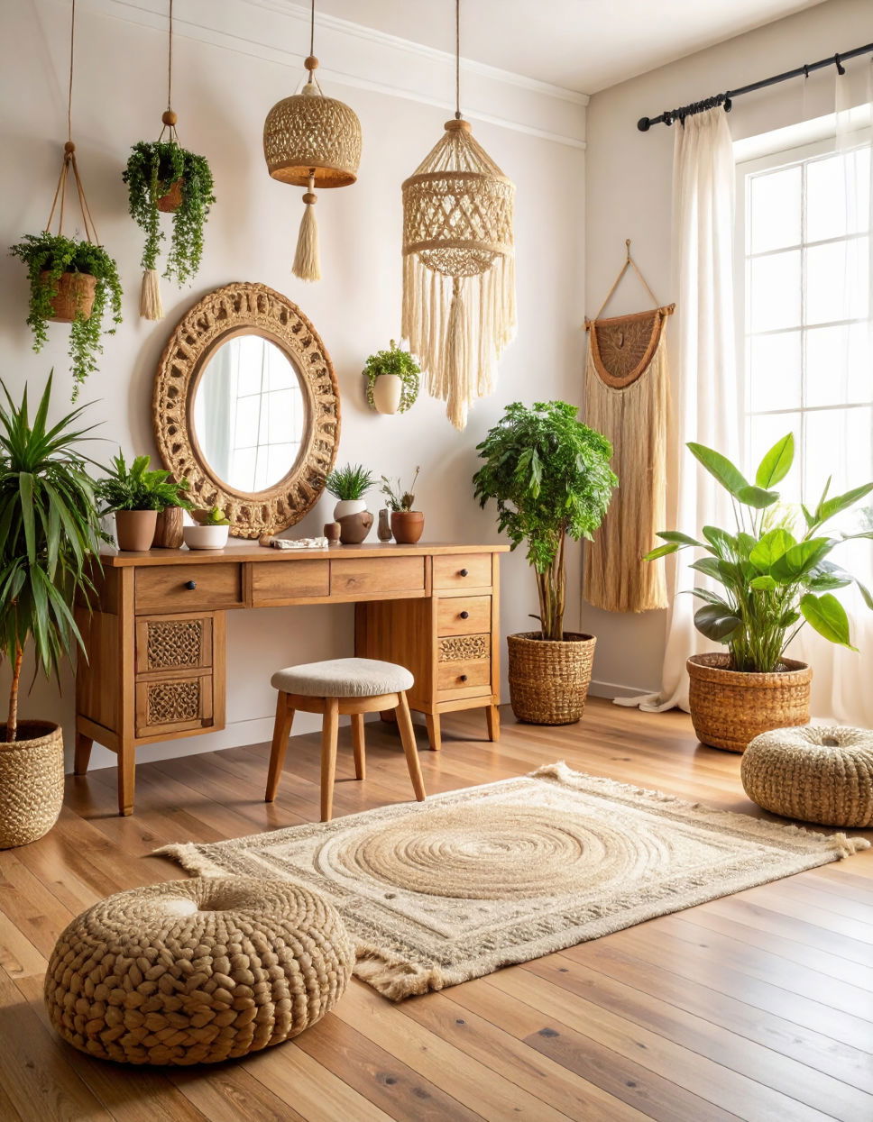 Bohemian Vanity with Natural Textures