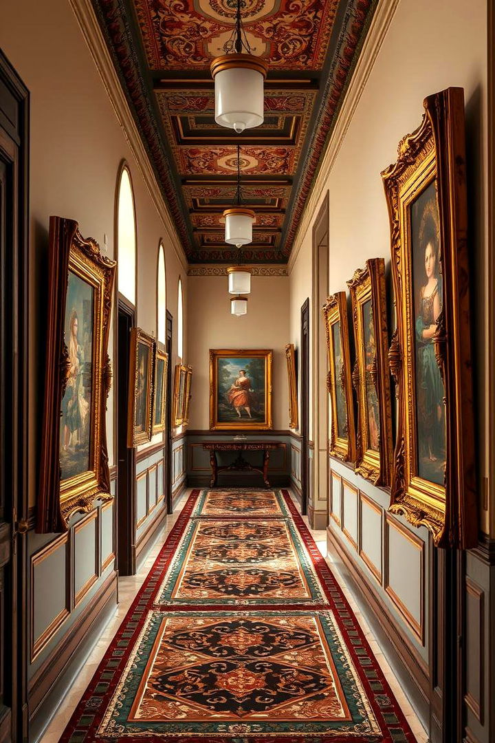 Bold Artwork Frames - 25 Victorian Hallway Ideas