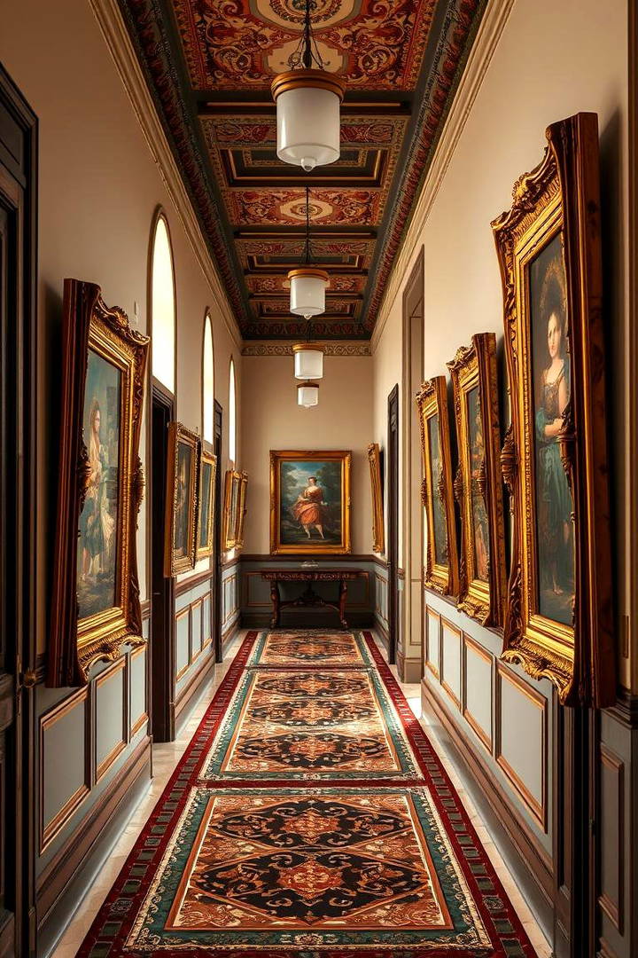 Bold Artwork Frames - 25 Victorian Hallway Ideas