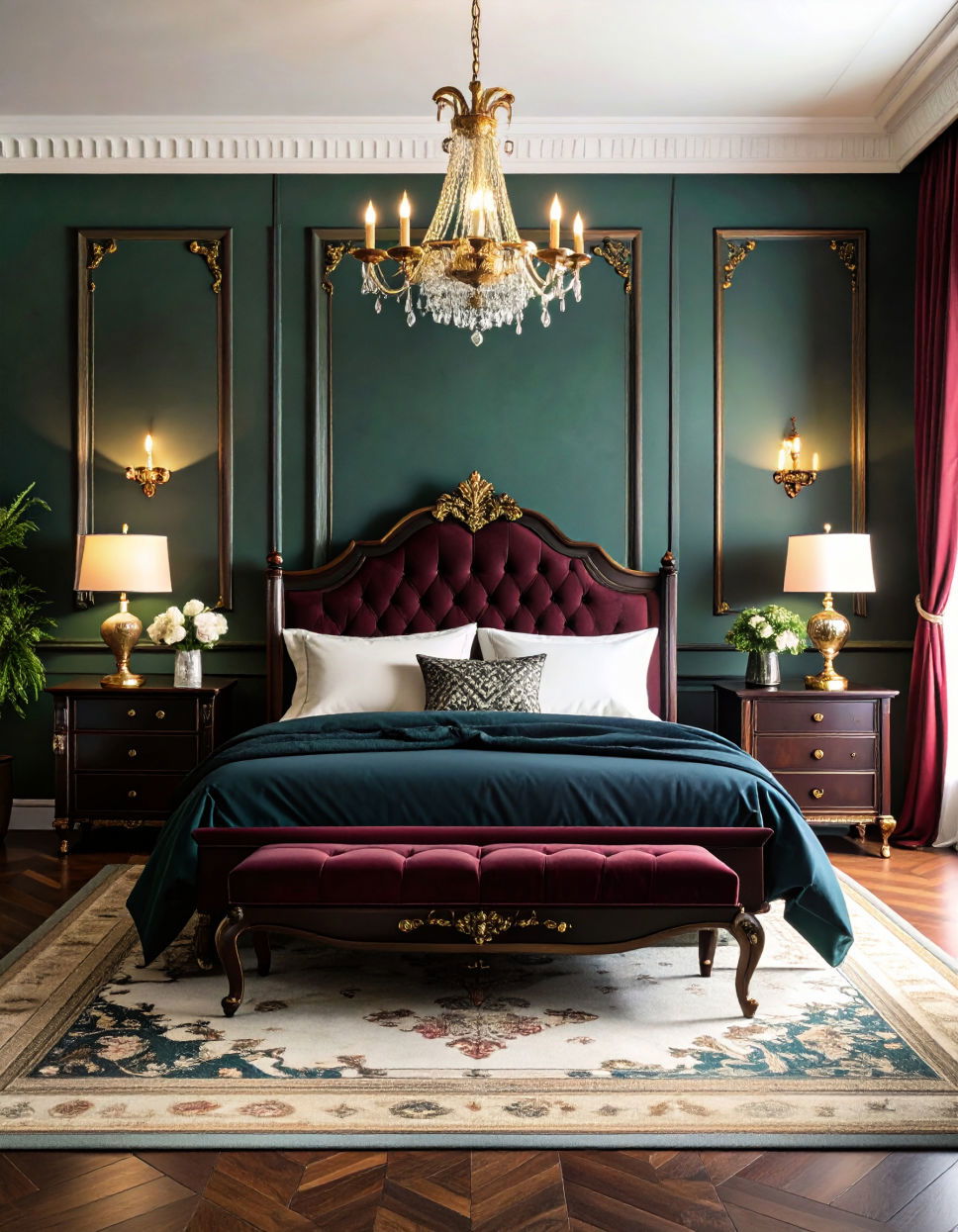 Bold Color Palettes for Victorian Drama Victorian Bedroom Ideas