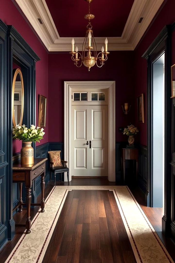 Bold Color Schemes - 25 Victorian Hallway Ideas