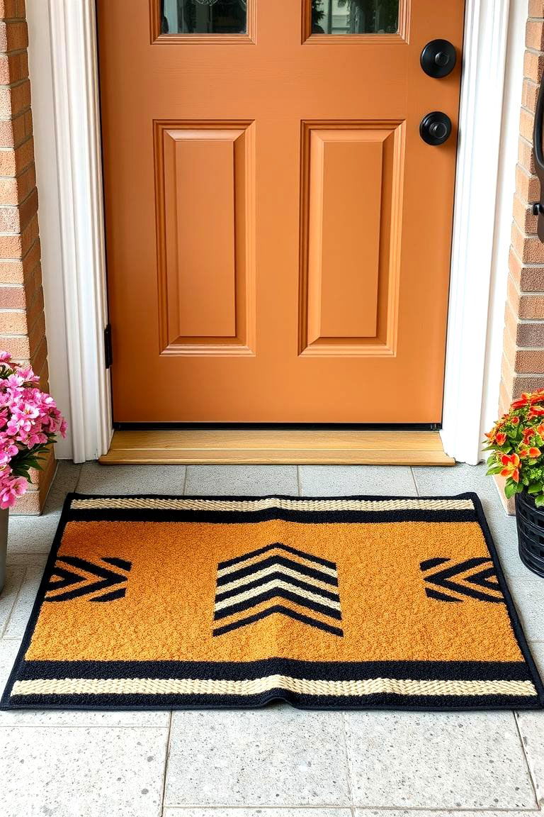 Bold Patterns for an Eye Catching Look - 25 Front Door Mat Ideas