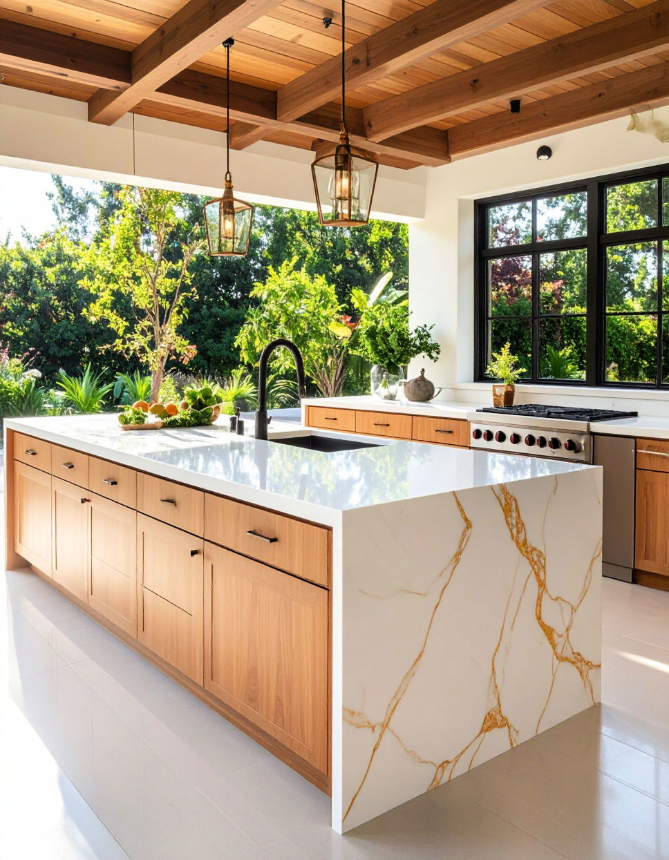 Bold Quartz Countertops with UV Protection Types of Outdoor Kitchen Countertops