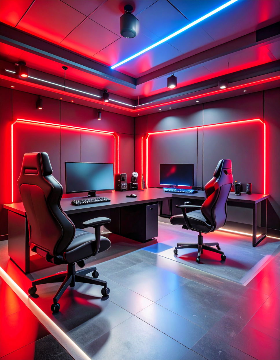 Bold Red Accent Walls for High Energy Vibes