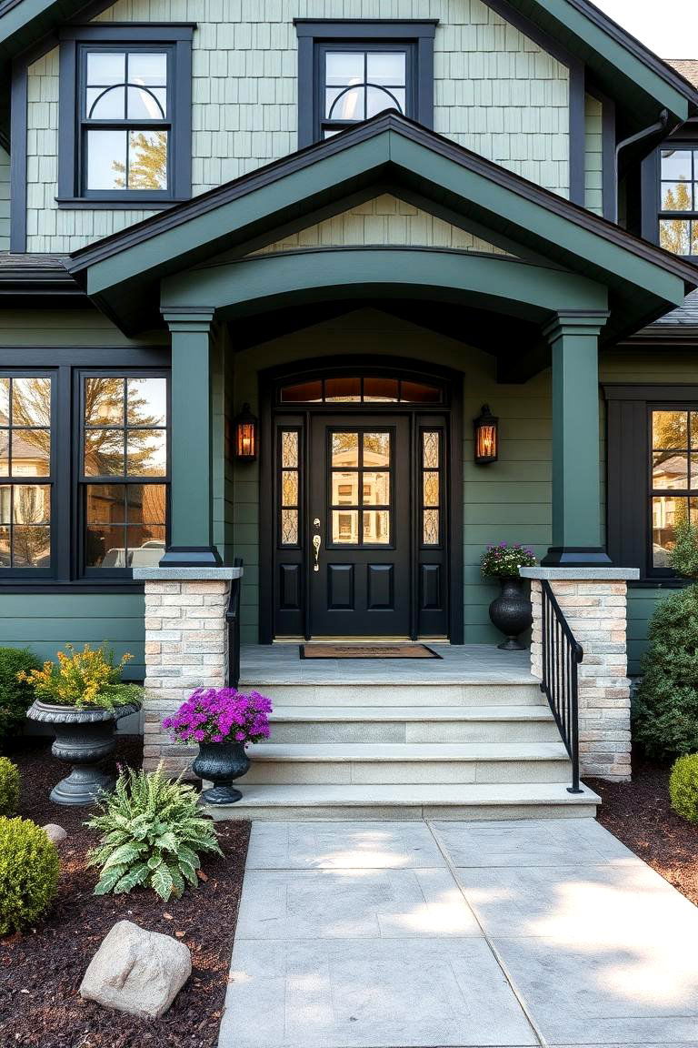 Boosting Your Homes Value - 25 Forest Green House With Black Trim
