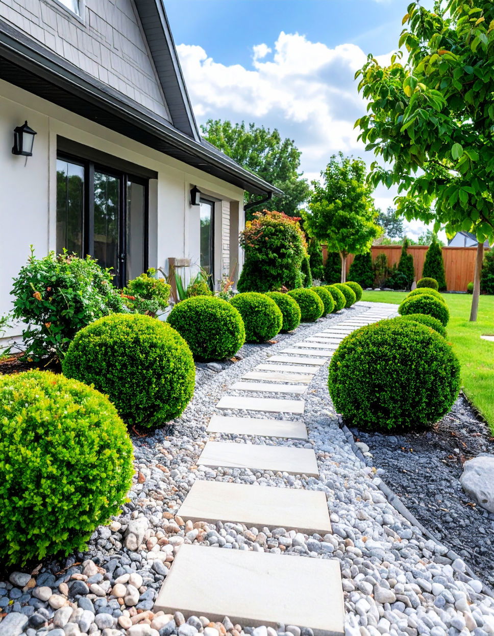 Boxwood Pathway Filler for a Natural Look