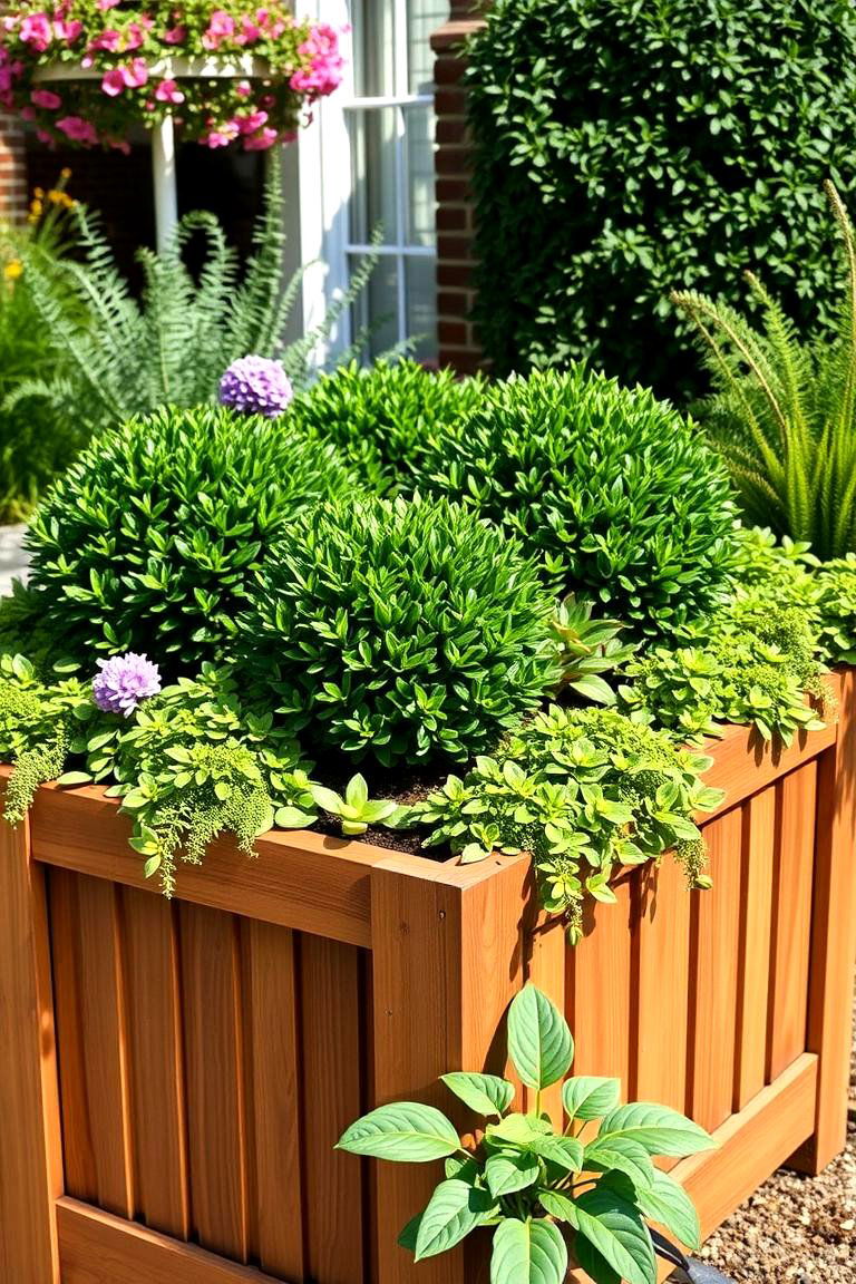 Boxwood Raised Bed for Elevated Greenery - 25 Front Yard Boxwood Designs