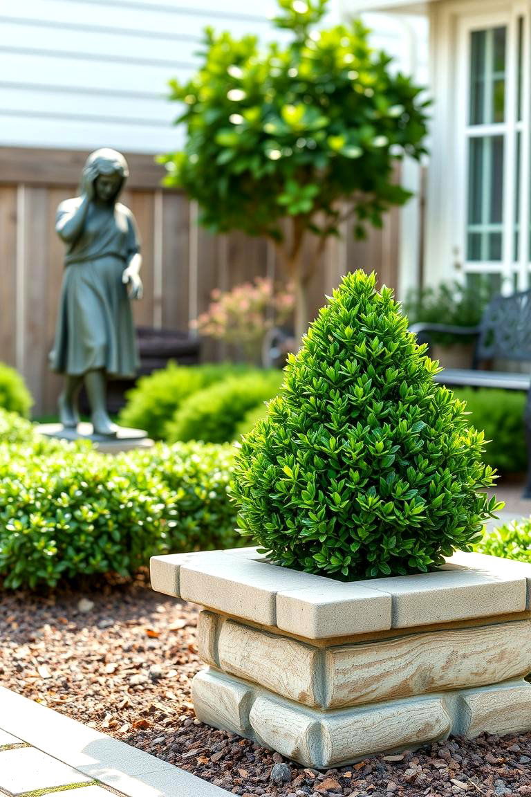Boxwood as an Accent Plant - 25 Front Yard Boxwood Designs