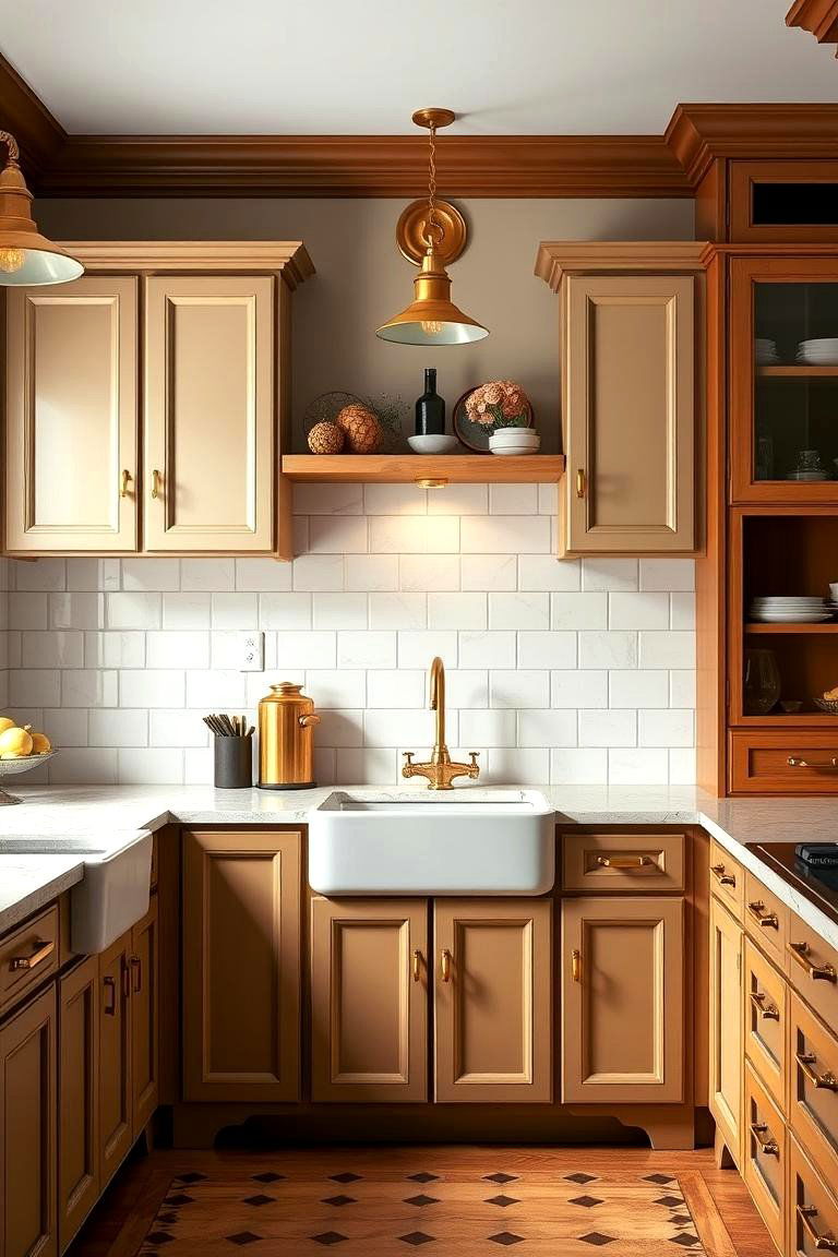 Brass Fixtures - 25 Traditional Kitchen Ideas