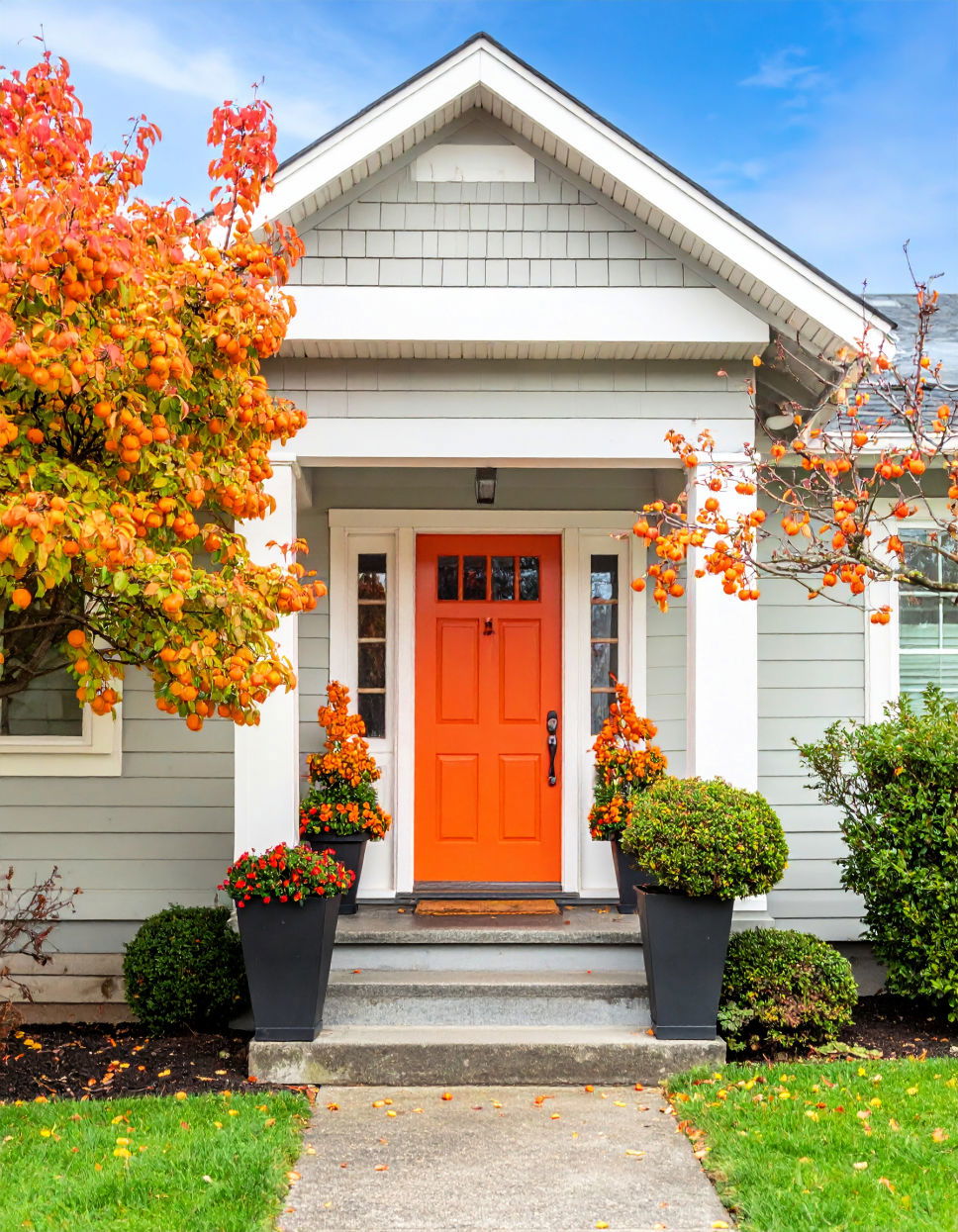 Bright Orange Front Door Color