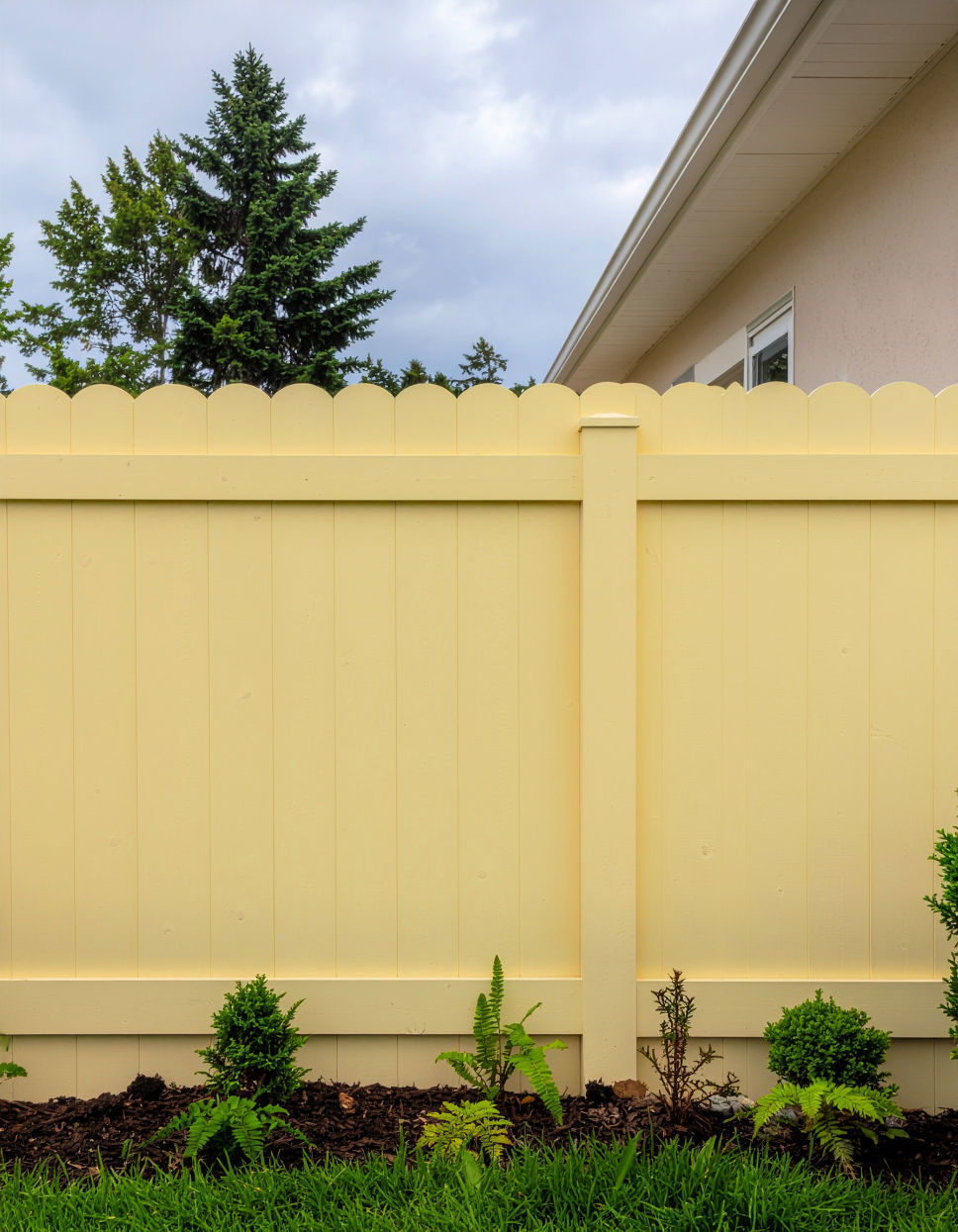 Bright Yellow Fence Stain Color