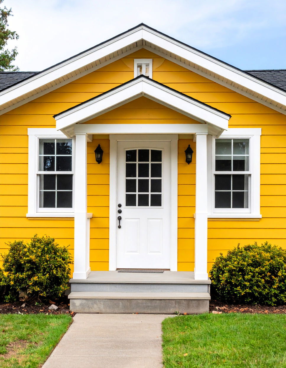 Bright Yellow and White