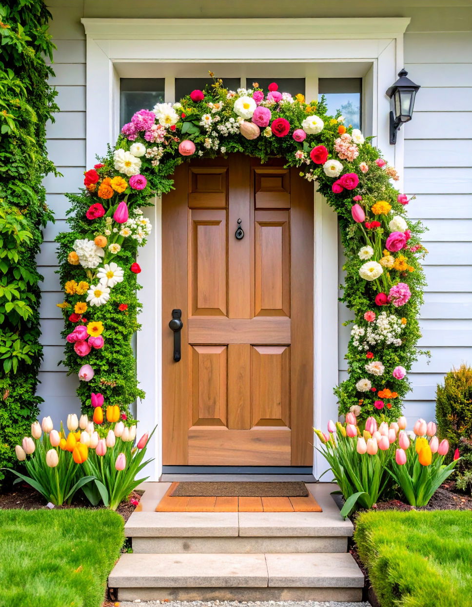 Brighten with a Classic Floral Wreath