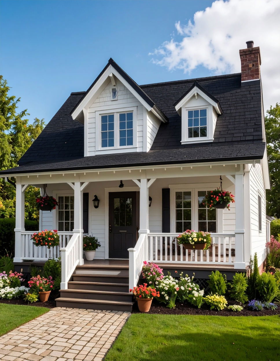 Bring a Cottage Vibe with White Trim idea