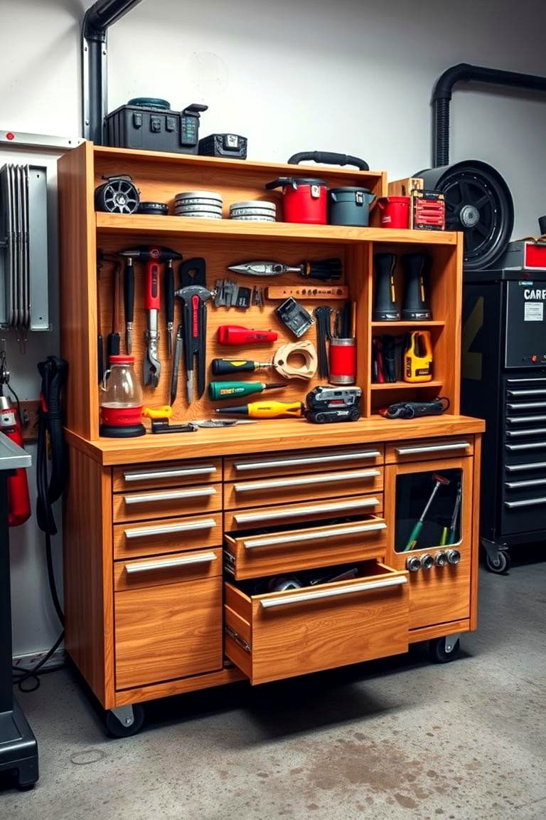 Build a Custom Tool Cabinet - 25 Garage Storage Ideas