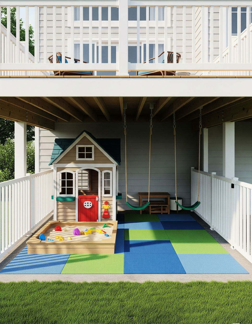 Build a Play Area for Kids Under Deck Ideas