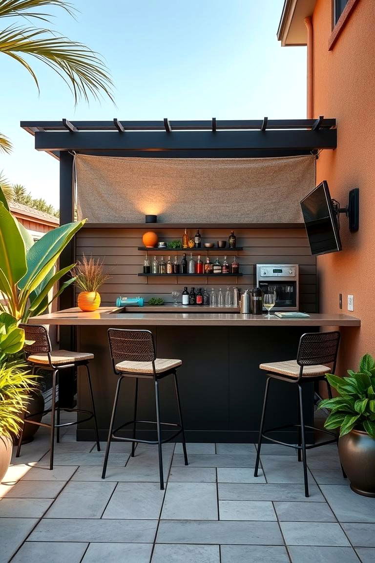 Build an Outdoor Bar Area - 25 Corner Patio Ideas