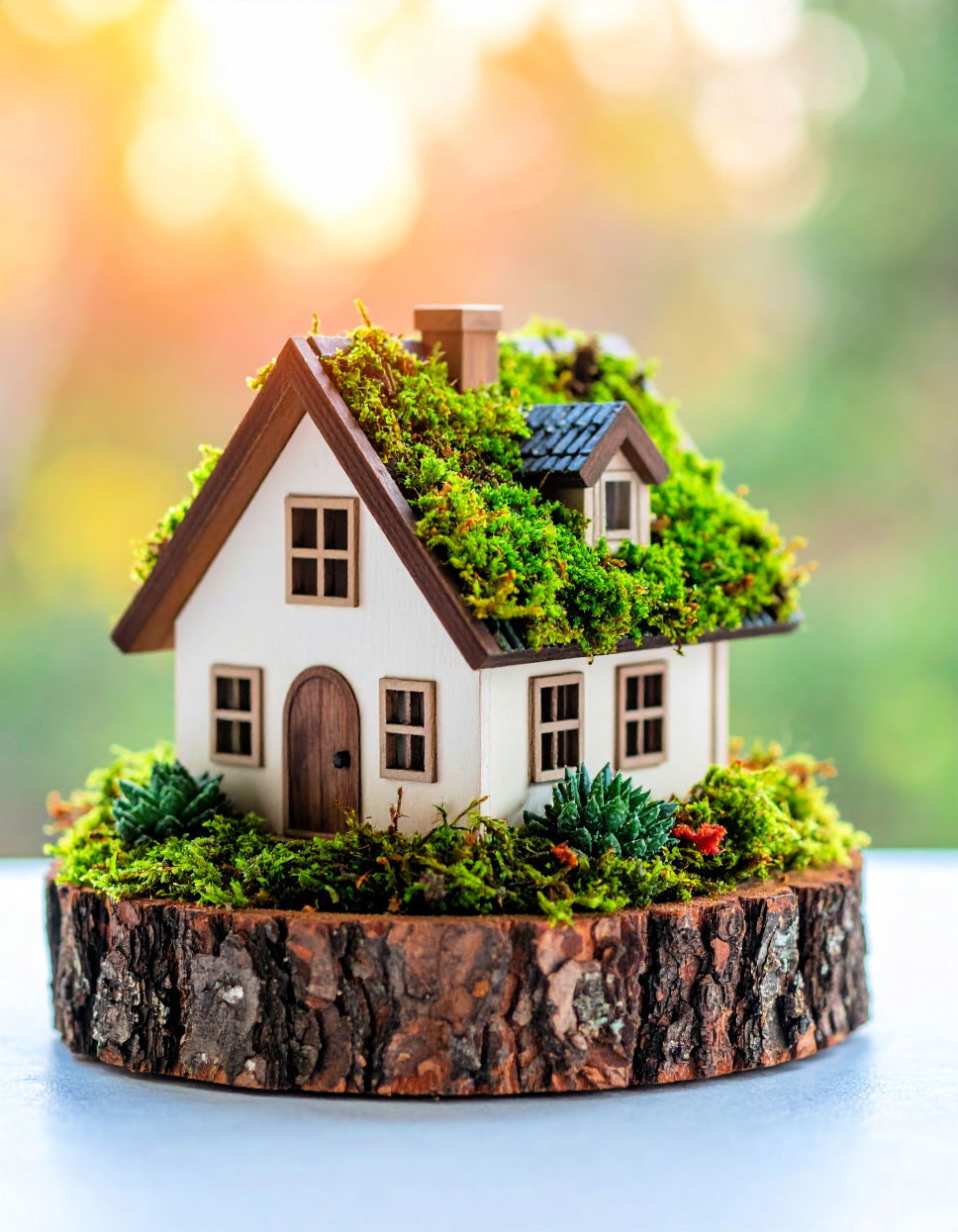 Building a Cozy Fairy House with a Living Roof Tree Stump Fairy Garden Ideas
