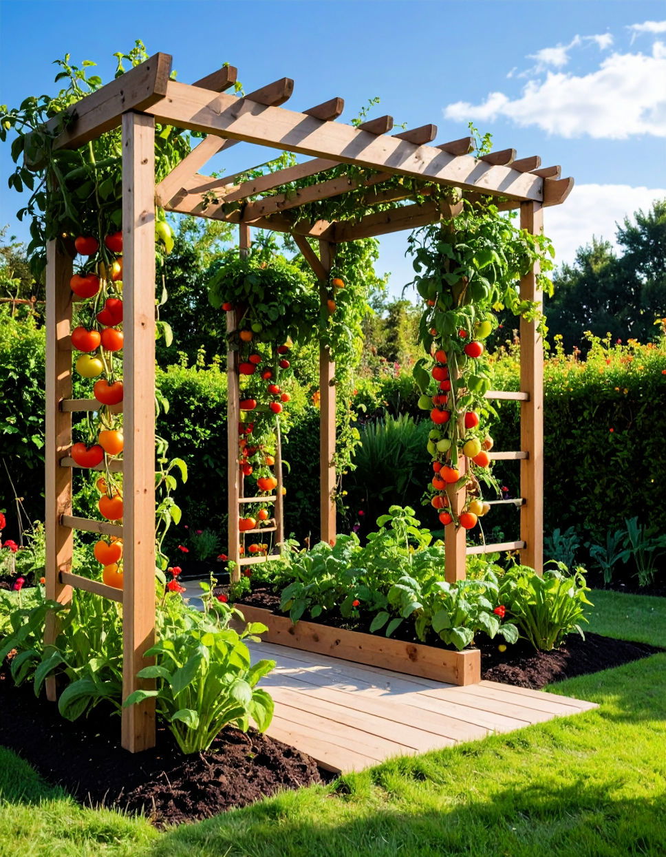 Building a Ladder Trellis for Accessible Harvesting