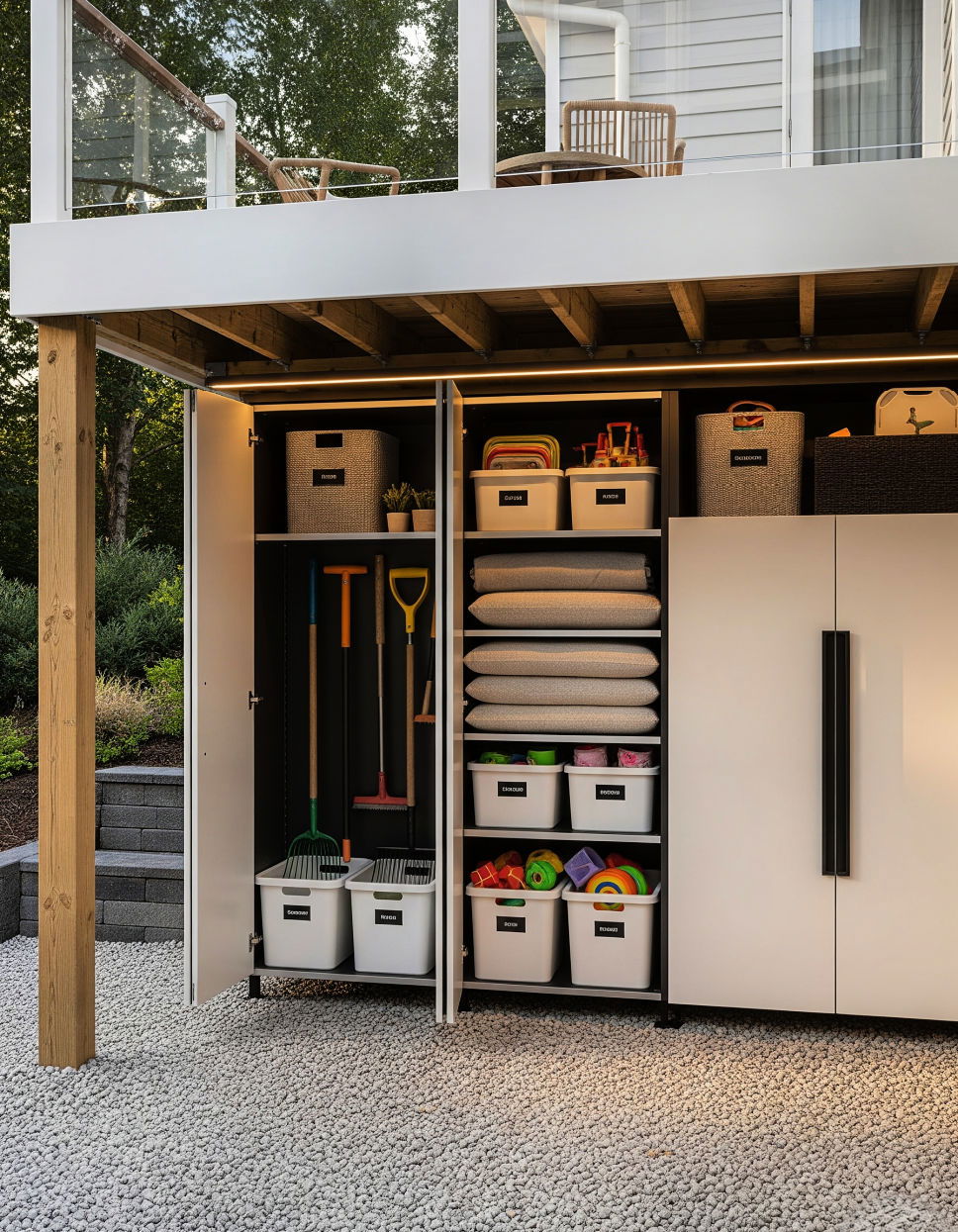 Building a Practical Storage Area Under Deck Landscaping Ideas