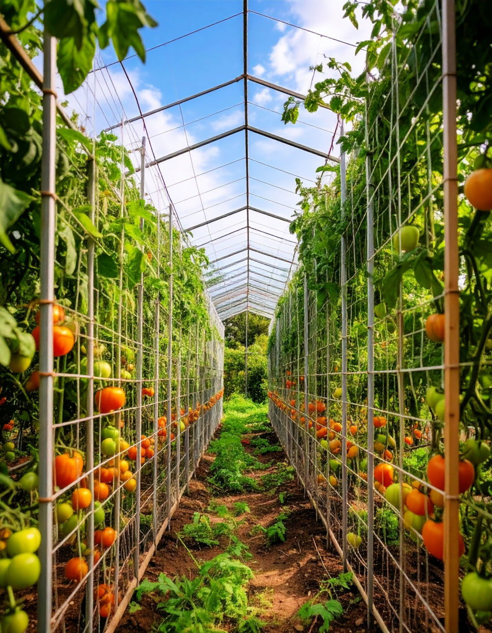Building a Robust Cage for Indeterminate Tomatoes
