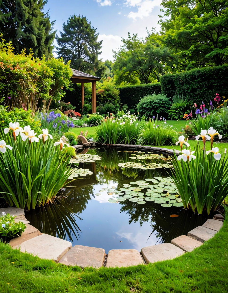 Building a Small Pond with Aquatic Plants