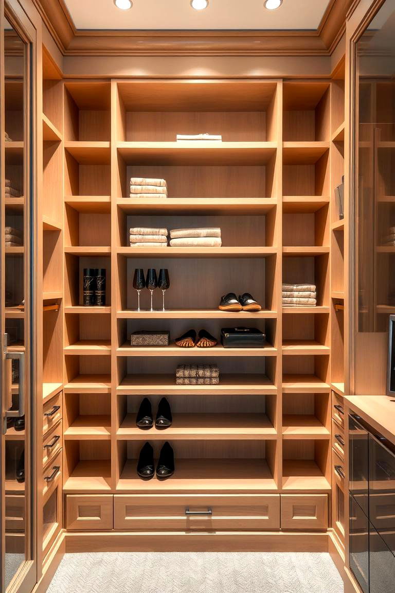 Built In Shelves for a Custom Look - 25 Closet Shelving Ideas