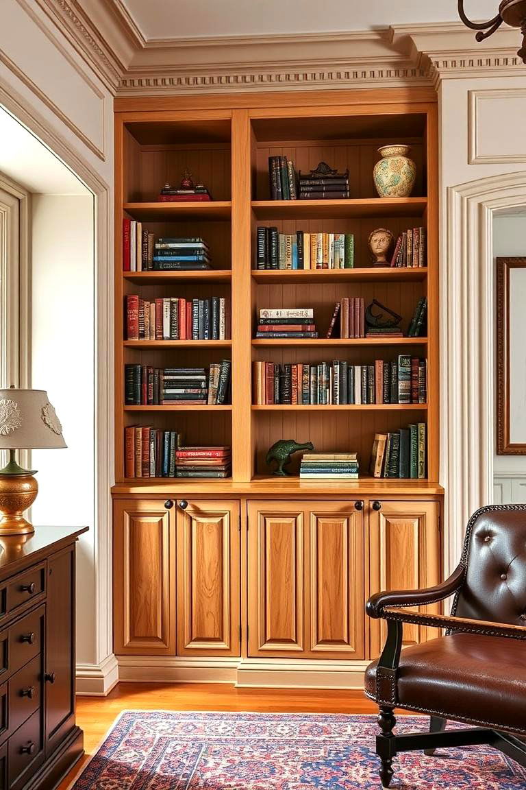 Built in Shelving for Display and Storage - 25 Traditional Interior Design Ideas
