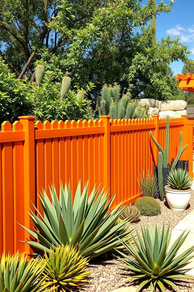Burnt Orange for a Bold Warm Statement - 25 Vinyl Fence Colors