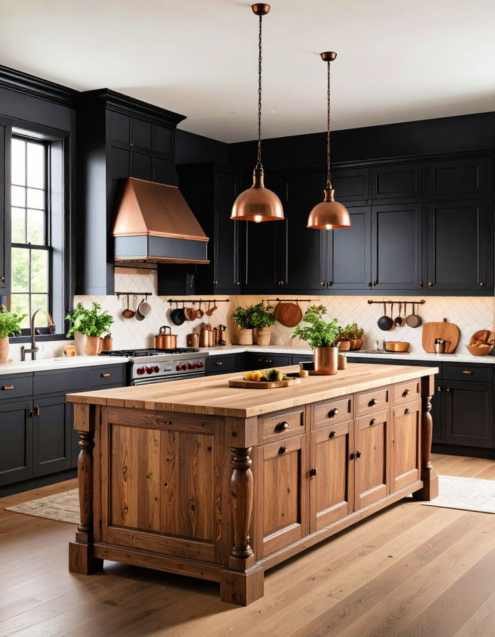 Butcher Block Islands for Functional Elegance Victorian Kitchen Ideas