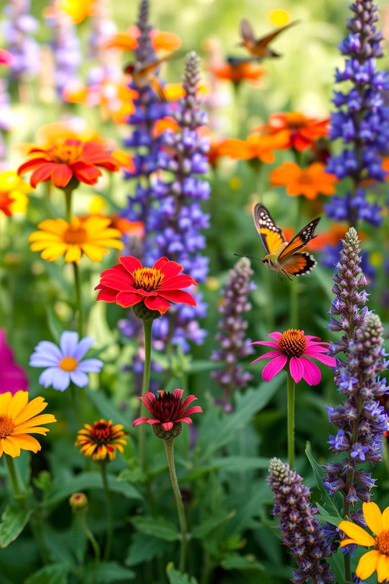 Butterfly and Hummingbird Garden - 25 Front Yard Texas Flower Bed Ideas