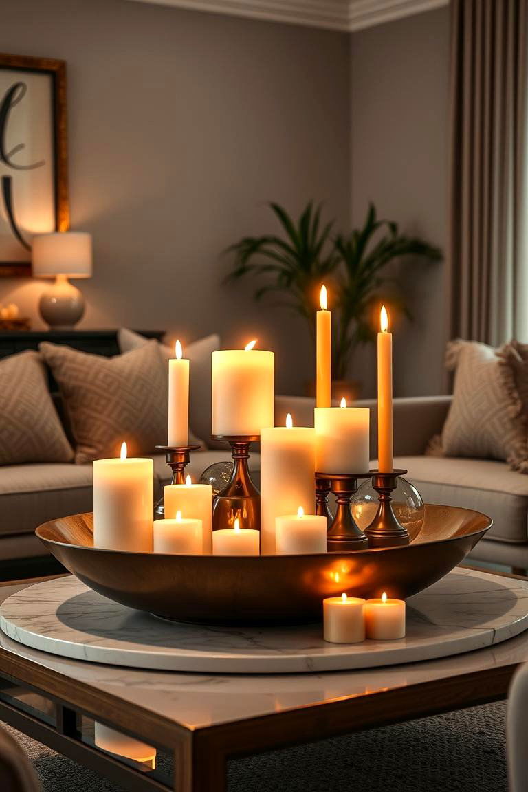 Candle Clusters for Statement Decor - 25 Decorating With Candles